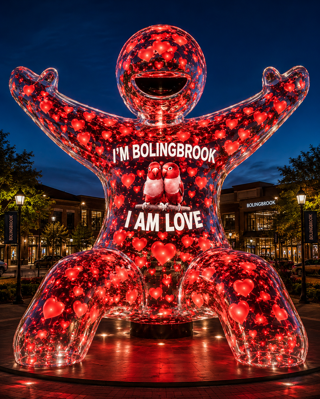 I'm Bolingbrook – I Am Love public art sculpture concept